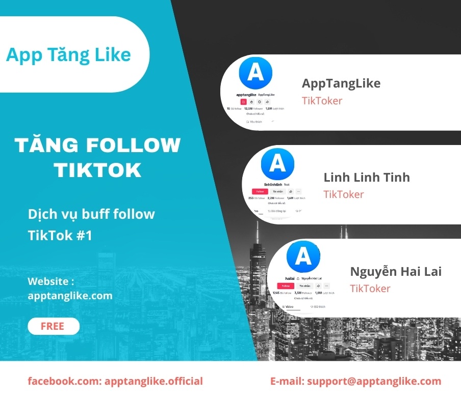 buff follow Tiktok nhanh